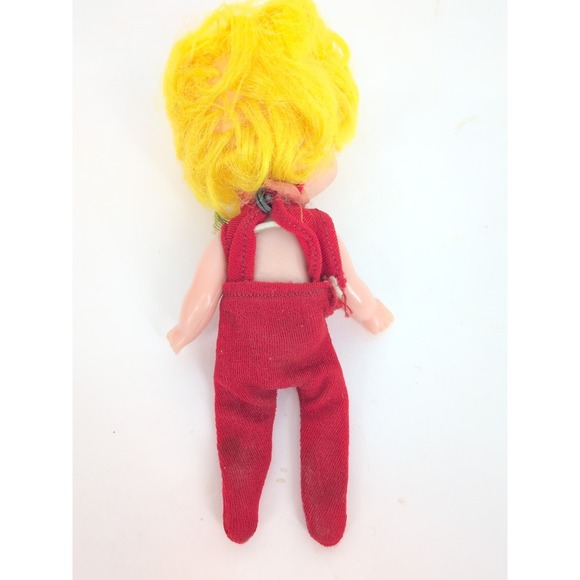 Vintage 1969 Remco Finger Ding Dolls Hand Puppet Toys Girl Doll Pink Yellow Hair - Picture 3 of 5